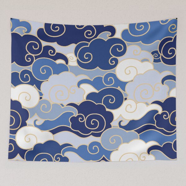 Item preview, Clouds are Fabulous! Night Sky clouds pattern designed and sold by REFCreative.