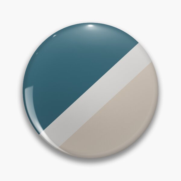 Item preview, Beige claro Aqua Blue Diseño de rayas mínimas 2021 Color del año Uptown Ecru & Accent Shades designed and sold by ColorOfTheYears.
