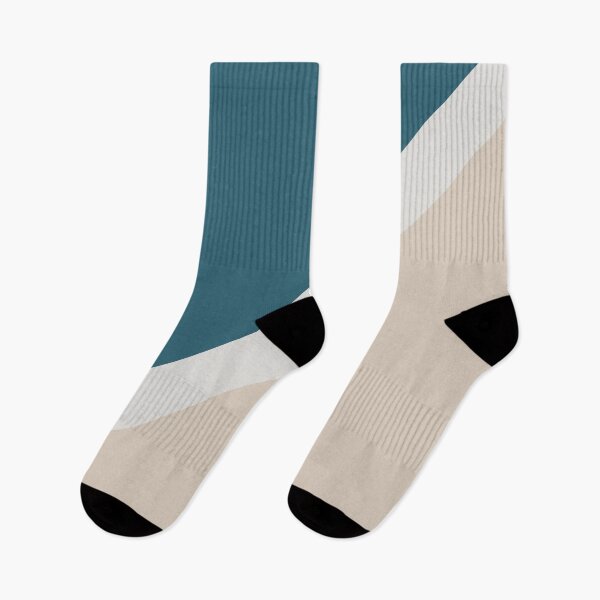 Item preview, Light Beige Aqua Blue Minimal Stripe Design 2021 Color of the Year Uptown Ecru & Accent Shades designed and sold by ColorOfTheYears.
