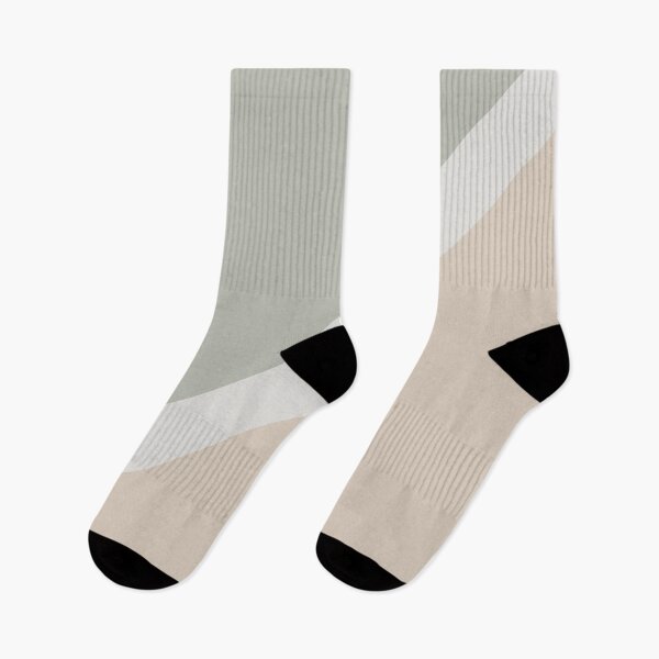 Item preview, Beige Green Gray White Minimal Stripe Design 2021 Color of the Year Uptown Ecru & Accent Shades designed and sold by ColorOfTheYears.