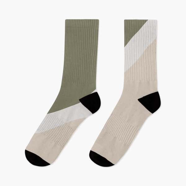 Item preview, Light Beige White Green Minimal Stripe Design 2021 Color of the Year Uptown Ecru and Sage designed and sold by ColorOfTheYears.