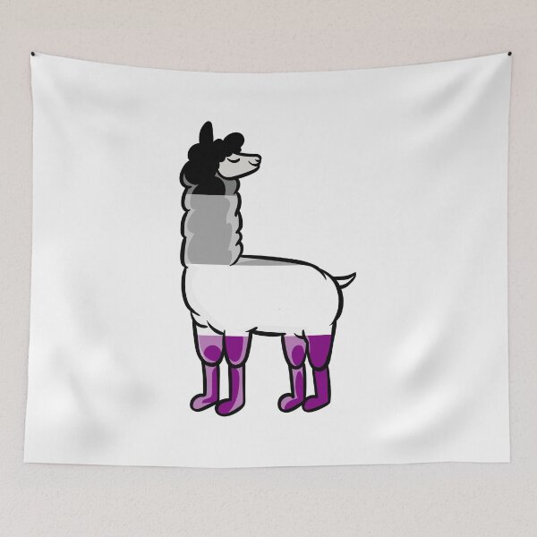 Item preview, Asexual llama loves subtle pride | LGBTQ designed and sold by Petra Becker.
