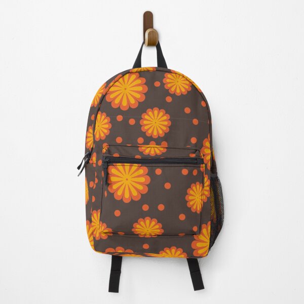 Item preview, orange flower pattern designed and sold by BetterDreams.