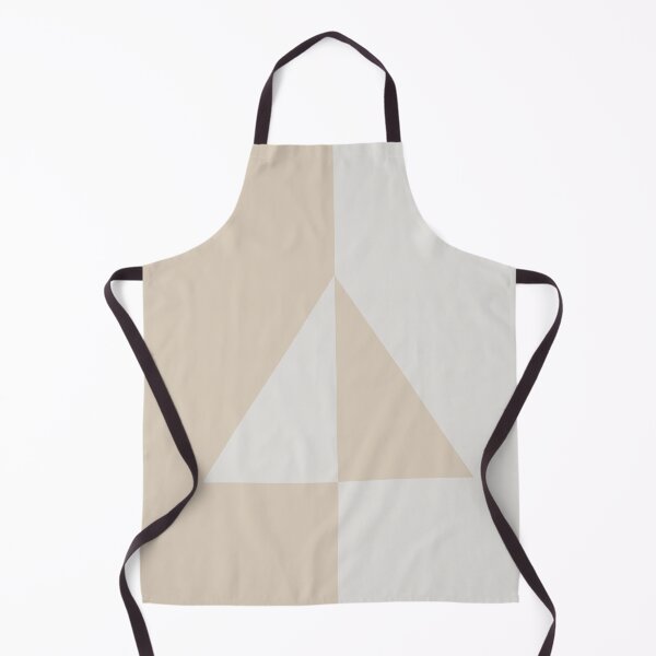 Item preview, Light Beige White Minimal Triangle Design 2021 Color of the Year Uptown Ecru & Gesso White designed and sold by ColorOfTheYears.