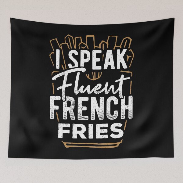 Item preview, France crispy fry burgers jargon voice wording designed and sold by Hyperspreader.