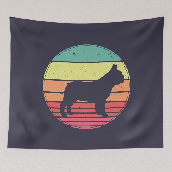 Item preview, French Bulldog Vintage Retro Sunset designed and sold by faudeltn.
