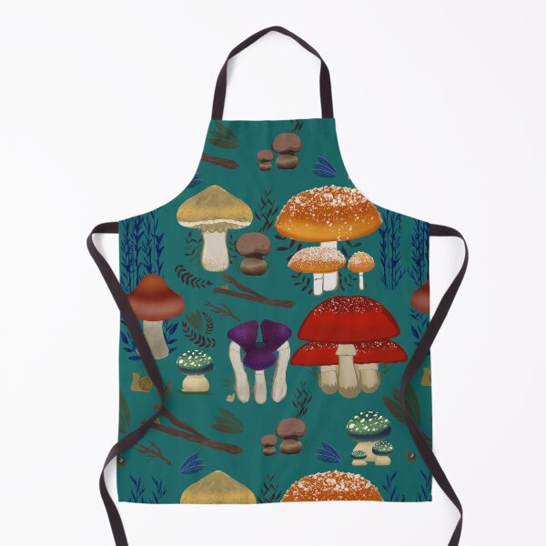 Item preview, Vibrant mushroom repeat pattern designed and sold by AlbionTradeCo.