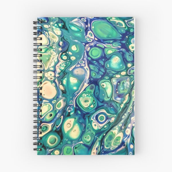 Item preview, Water Droplets - Acrylic Pour Shades of Blue designed and sold by Krafting with Keegan.