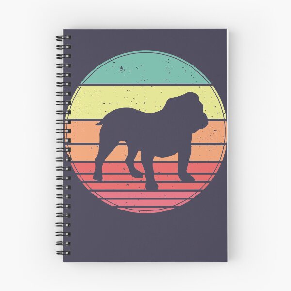 Item preview, English Bulldog Vintage Retro Sunset designed and sold by faudeltn.