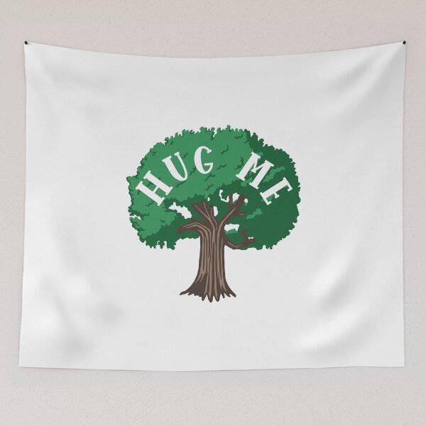 Item preview, Tree Hug Me Saying / Love Nature Outdoors / Earth Day Quote design designed and sold by CreatedByHeidi.