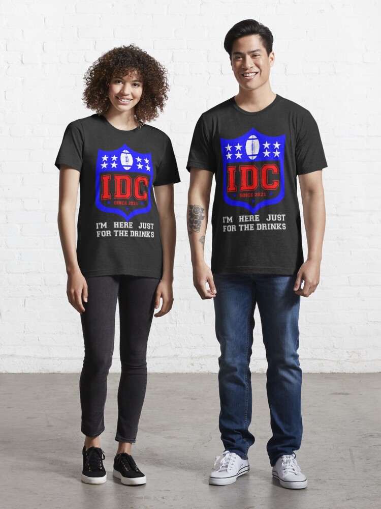 IDC, I Don't Care NFL Shirt, Funny Super Bowl tee 2 Colors