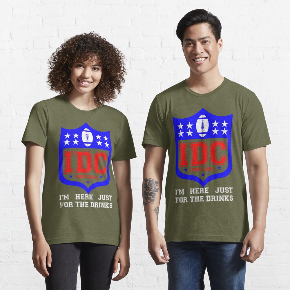 IDC, I Don't Care NFL Shirt, Funny Super Bowl tee 2 Colors