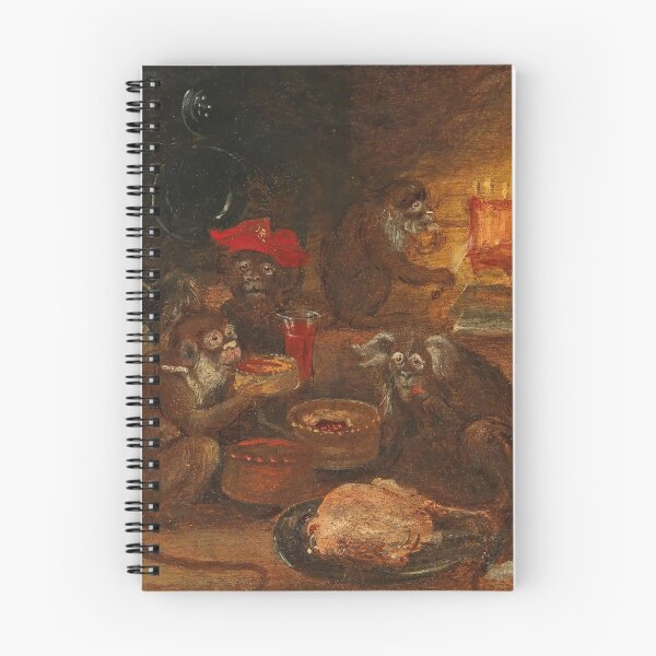 Item preview, Abraham Teniers (ca. 1629–1670) - Monkeys sharing a meal designed and sold by VISIBLECREATION.