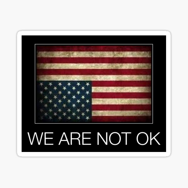 Item preview, Distressed flag-Not OK designed and sold by Ciel Walko.
