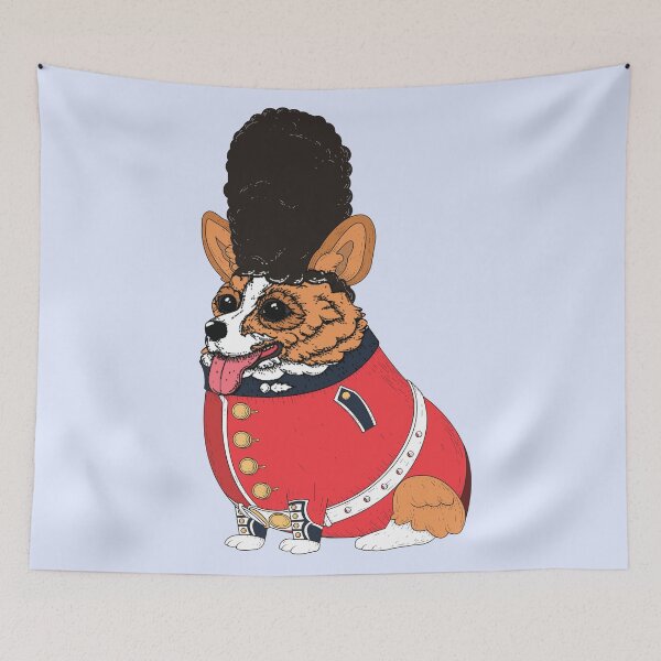 Item preview, The Queens Guard Dog Corgi designed and sold by RosiesSticks.