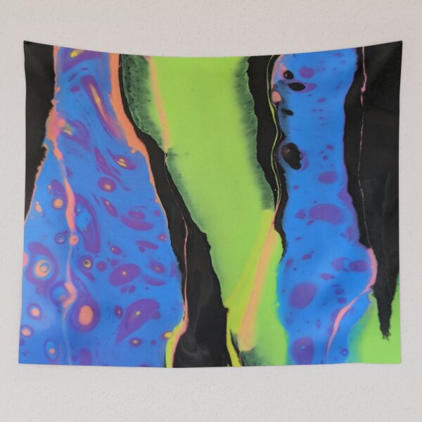 Item preview, Neon Dreams - Bright Colors Acrylic Pour Abstract designed and sold by Krafting with Keegan.