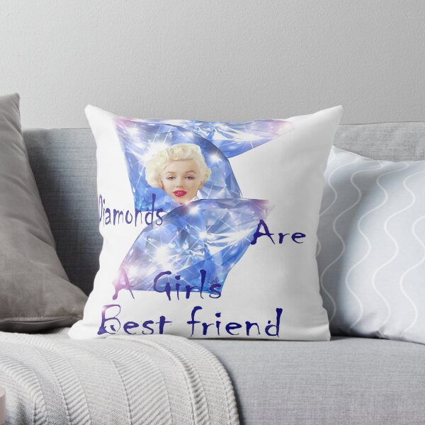 Diamonds are a Girls best friend. Throw Pillow