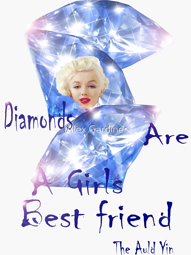 Thumbnail 3 of 3, Sticker, Diamonds are a Girls best friend. designed and sold by windana1.