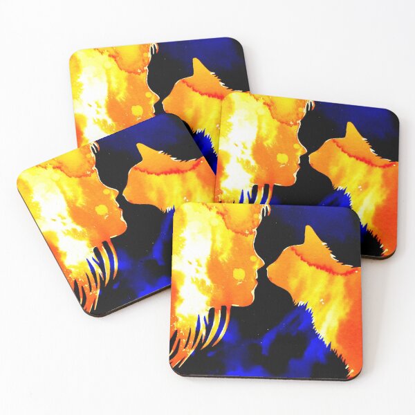 Item preview, Cat Kisses (Orange / Blue) designed and sold by Mark Russell.