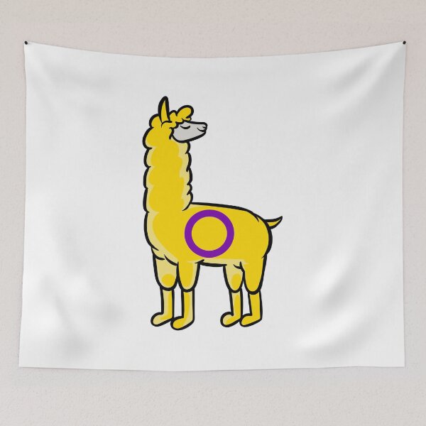 Item preview, Intersex llama loves subtle pride | LGBTQ designed and sold by Petra Becker.