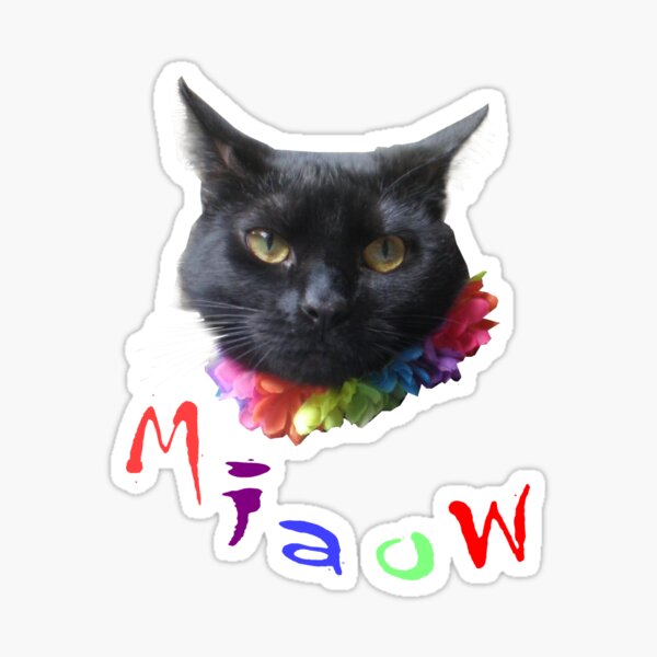 Oor wee cat Bella Sticker