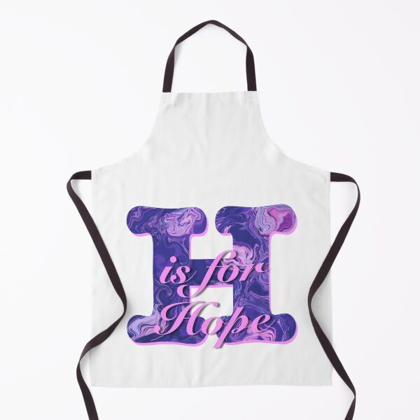 Item preview, Purple letter ‘H is for Hope’ motivational quote designed and sold by AMSonArt.
