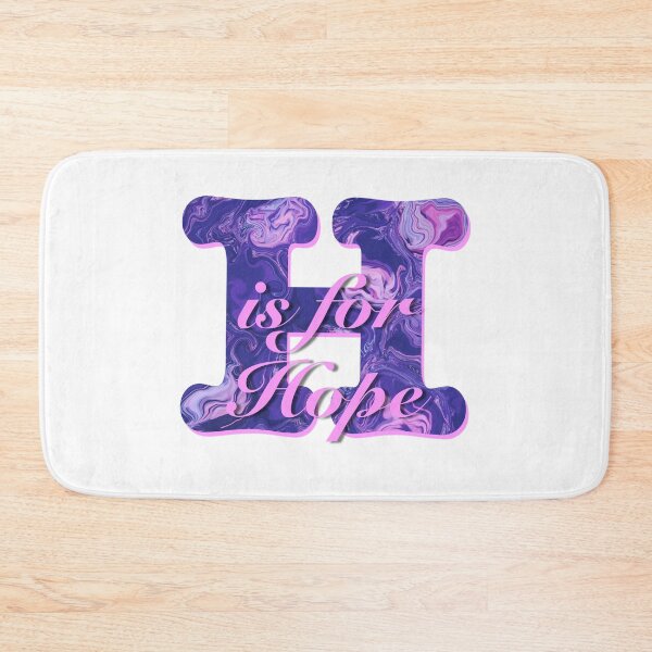 Item preview, Purple letter ‘H is for Hope’ motivational quote designed and sold by AMSonArt.