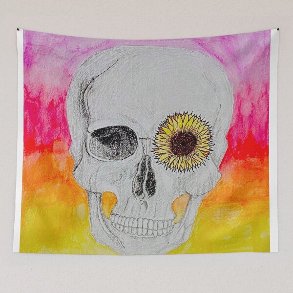 Item preview, Sunflower Skull designed and sold by Juliebean234.