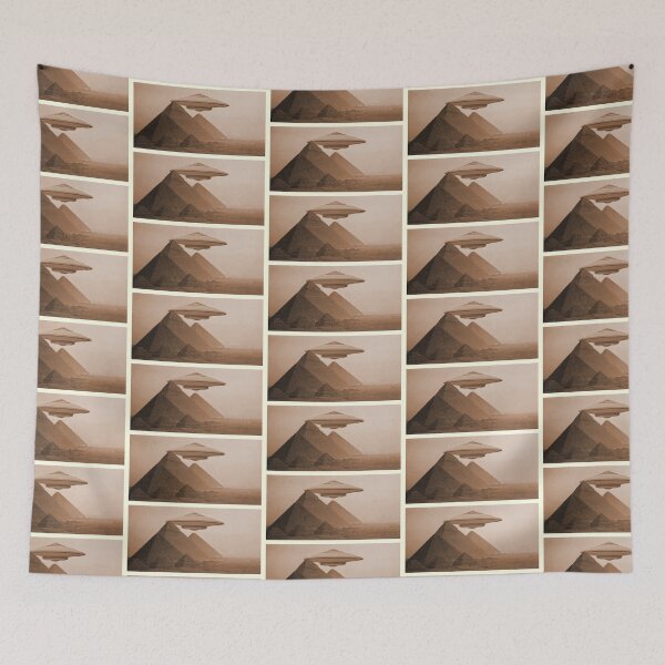 Item preview, UFO over Egyptian Pyramids designed and sold by RawSunArt.