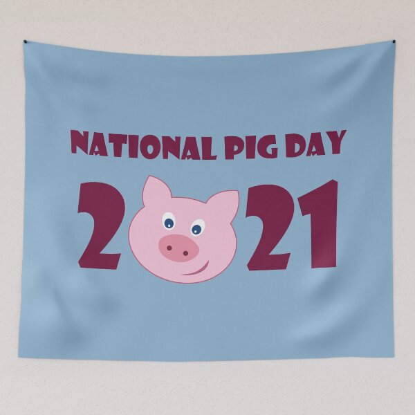 Item preview, National Pig Day - Happy Pig Day 2021 designed and sold by almeapparel.
