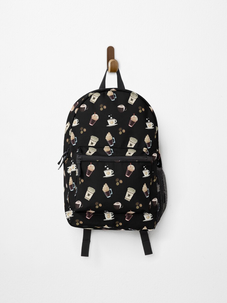 Thumbnail 1 of 3, Backpack, Coffee Types Pattern designed and sold by Crafty-Mornings.