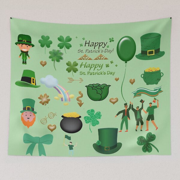 Aperçu de l'œuvre Saint Patricks Day, shamrock créée et vendue par EphesusDesign.
