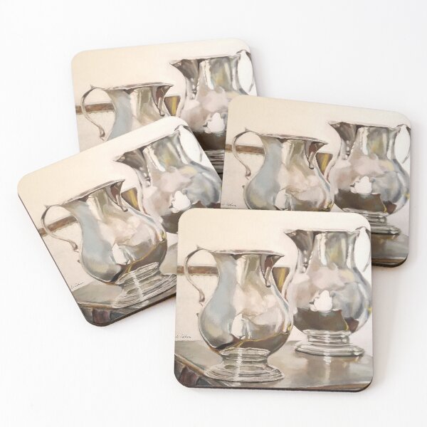 Item preview, Silver Pitchers Acrylic Painting designed and sold by ViewerEqualsPhoton.