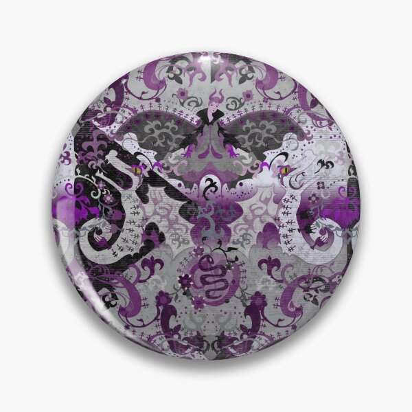 Item preview, Demisexual Dragon Damask -- Demisexual Pride Flag Colors designed and sold by ArgyleImp.