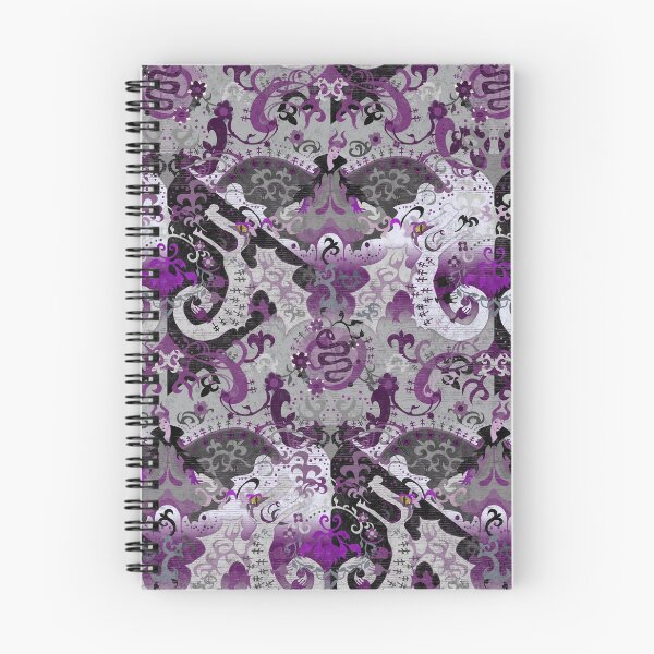 Item preview, Demisexual Dragon Damask -- Demisexual Pride Flag Colors designed and sold by ArgyleImp.