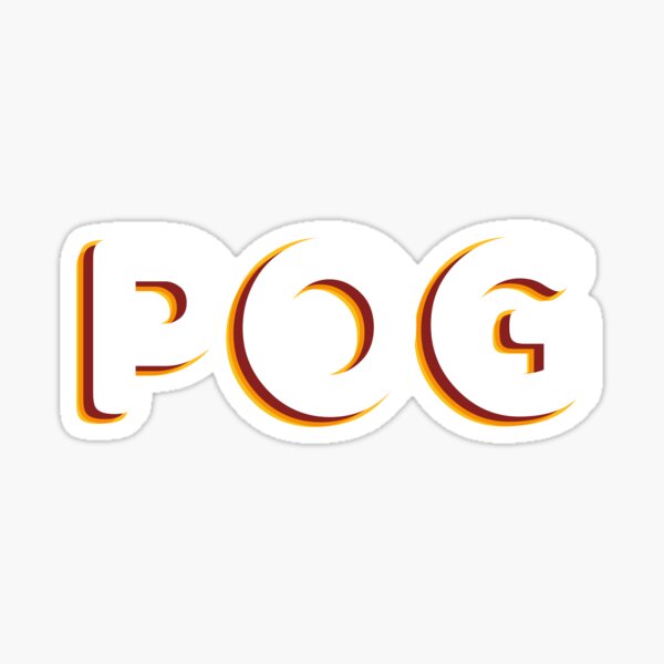 Pog Twitch 70s vibe Sticker