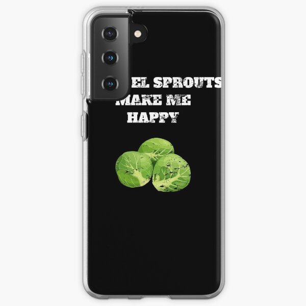 Brussel sprouts make me happy Retro Vintage Samsung Galaxy Soft Case