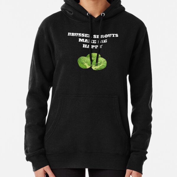 Brussel sprouts make me happy Retro Vintage Pullover Hoodie