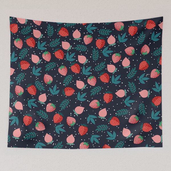 Item preview, Strawberry Print designed and sold by Rusembell.
