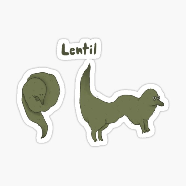 Vista previa del artículo con la obra «Lentejas El gusano peludo en una cuerda», diseñado y vendido por Litlsprout.