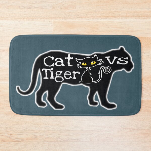 Item preview, Cute cat vs tiger shirts, cute cat vs tiger design, cute cat vs tiger lover, funny cat vs tiger masks, funny cat vs tiger phone cases, nice cat vs tiger stikars, cat vs tiger mugs, cat vs tiger clock  designed and sold by Poussyarts.