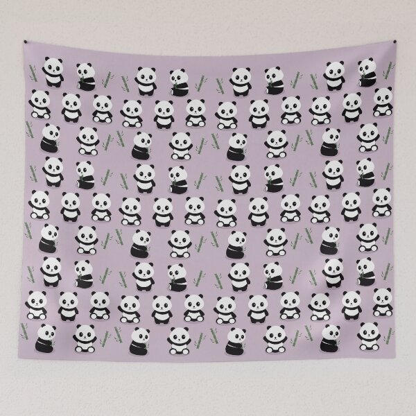 Item preview, Mask - Cute pandas and bamboos designed and sold by della95.