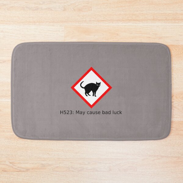 Item preview, Hazard - May Cause Bad Luck Cat designed and sold by Zachariahs' Odd Shop.