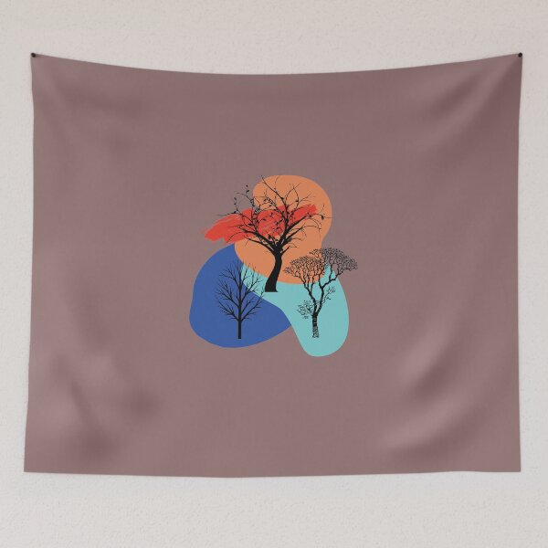 Item preview, 3 trees in a pastel background ! designed and sold by Byoudesigns.