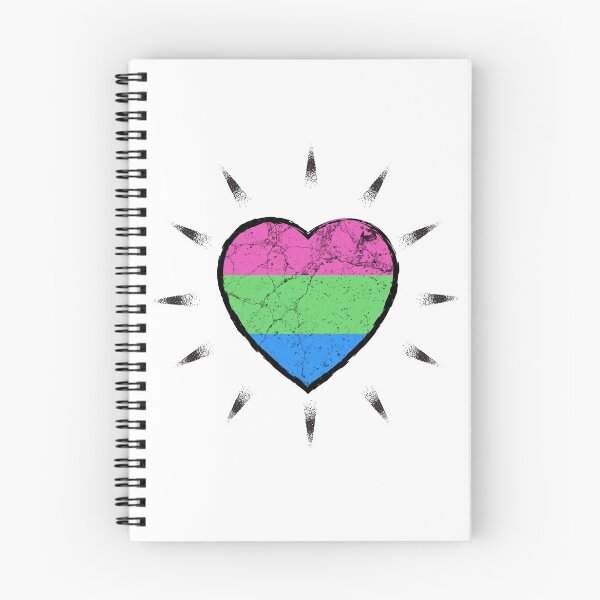 Item preview, Polysexual heart beats for subtle pride | LGBTQ designed and sold by Petra Becker.