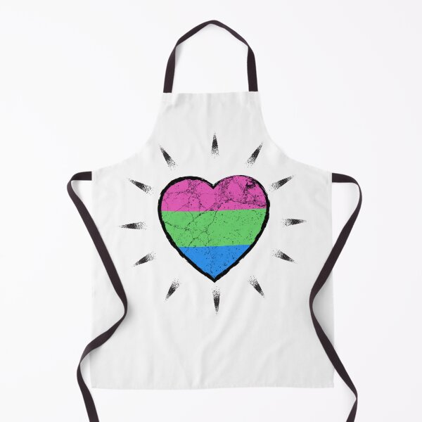 Item preview, Polysexual heart beats for subtle pride | LGBTQ designed and sold by Petra Becker.