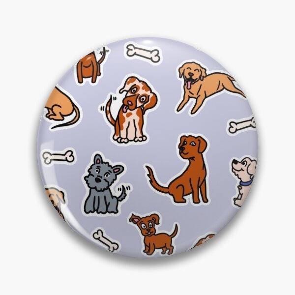 Item preview, Happy Dog Pattern designed and sold by blackheart creations.