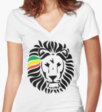 Lion Tuff Head Shirt mit V-Ausschnitt