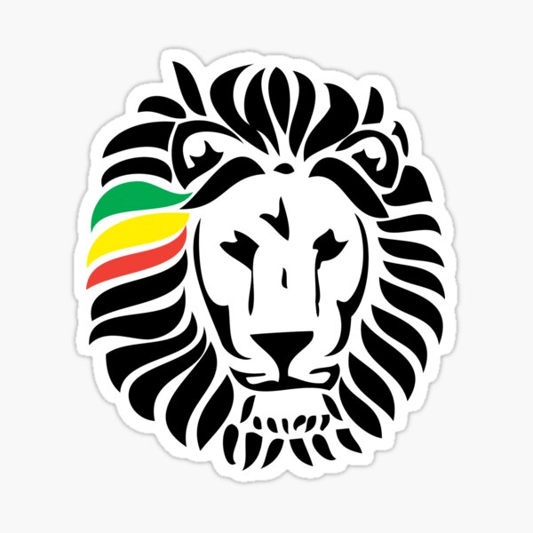Lion Tuff Head Sticker