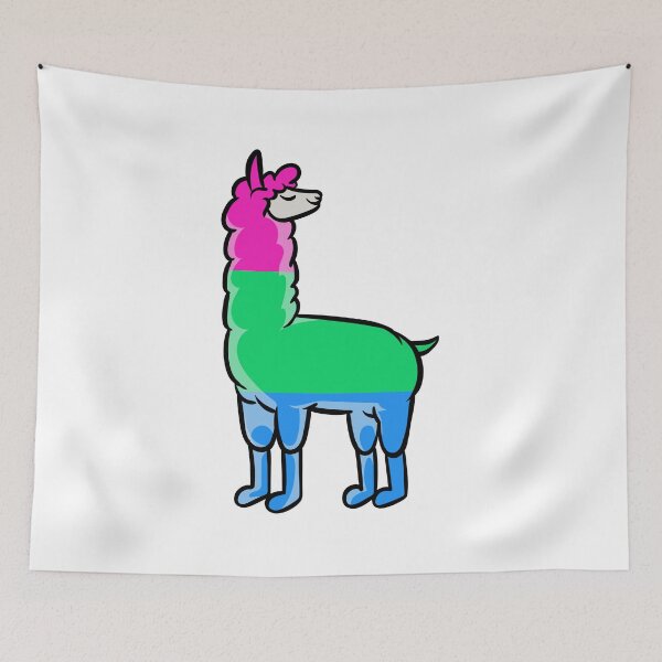 Item preview, Polysexual llama loves subtle pride | LGBTQ designed and sold by Petra Becker.